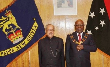 India offers $100 million for infrastructure fund to PNG Pranab Mukherjee, President, PNG