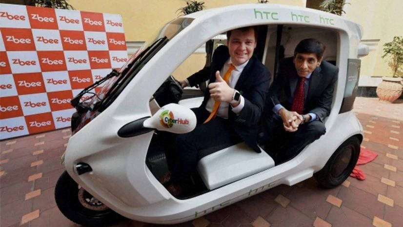 Clean Motion File photo of Clean Motion, CEO, Goran Folkesson and Anil Arora at the launch of 'Zbee' an electric vehicle for short distance transportation in New Delhi