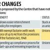 Under fire from labour unions, Centre puts reforms on the back burner