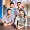 Wooplr founders (clockwise from left, foreground) Arjun Zacharia, Soumen Sarkar, Ankit Sabharwal and Praveen Rajaretnam Photo: K Sudheer
