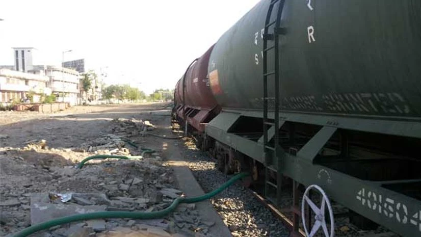 A train ferrying water from Ajmer to Bhilwara district A train ferrying water from Ajmer to Bhilwara district