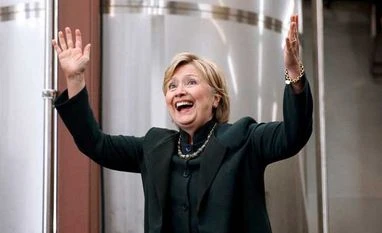 Clinton might not be nominee, 'this is not just a theory anymore': WSJ Democratic presidential candidate Hillary Clinton waves as she arrives at a campaign stop at Jackie O's Production Brewery and Tap Room in Athens, Ohio, Tuesday, May 3, 2016 AP/PTI
