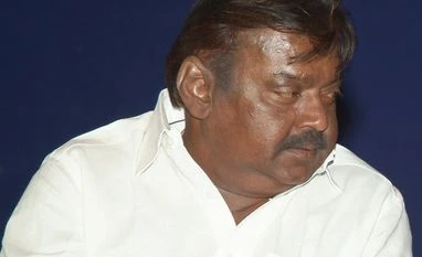 PM Modi, Stalin condole death of DMDK chief and actor Vijayakanth DMDK Chief Vijayakanth. Photo: Wikipedia