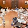 Prime Minister Narendra Modi reviewing the progress of Aadhaar and Direct Benefit Transfer programmes at a high level meeting in New Delh