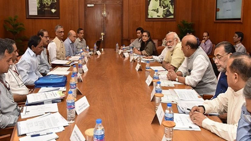 Prime Minister Narendra Modi discussing the drought situation in Telangana with the Chief Minister of the state, K Chandrashekar Rao in New Delhi. (Photo: Narendra Modi Twitter Handle) Prime Minister Narendra Modi discussing the drought situation in Telangana with the Chief Minister of the state, K Chandrashekar Rao in New Delhi. (Photo: Narendra Modi Twitter Handle)