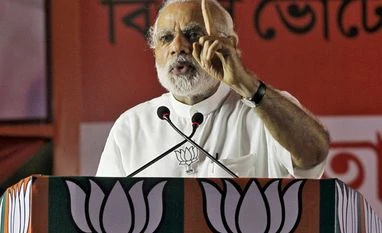 Narendra Modi: Governance and that Hindutva image Prime Minister Narendra Modi addresses an election campaign rally in Kolkata. Photo: Reuters