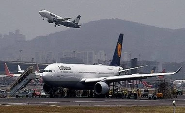 Flying in and out of Mumbai today? 5-hour runway shutdown to delay flights Lufthansa flight LH764 from Munich stuck at the airport as the main runway was closed due to a tyre burst of an aircraft in Mumbai. (Photo: PTI)