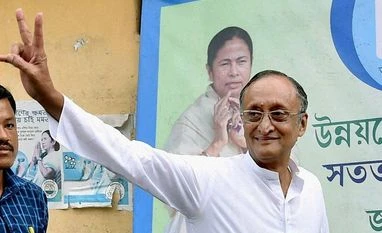 All the things in the manifesto will have to go further, deeper: Amit Mitra Finance and Industry Minister Amit Mitra flashes Victory sign after he arrives at party supremo Mamata Banerjee's Kalighat residence in Kolkata