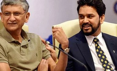 BCCI shake-up on cards as SC approves Lodha recommendations BCCI president Anurag Thakur along with BCCI secretary Ajay Shirke during a press conference in Mumbai. Photo: PTI