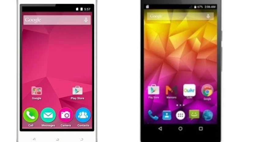Micromax Micromax, phone, smartphone Bolt Selfie (Left) and Canvas Selfie 2 (right) Photo courtesy: http://www.micromaxinfo.com
