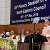 Prime Minister Narendra Modi addressing at the inauguration of 65th Plenary Session of North East Council in Shillong. PTI