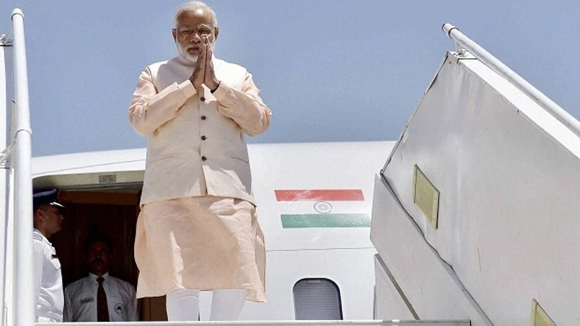Prime Minister Narendra Modi on his arrival at Herat Airport in Afghanistan on Saturday. PTI Photo Prime Minister Narendra Modi on his arrival at Herat Airport in Afghanistan on Saturday. PTI Photo
