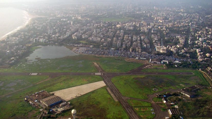 An aerial view of the Juhu airport in Mumbai. Photo: Himmat Rathore - Flickr/Wikipedia An aerial view of the Juhu airport in Mumbai. Photo: Himmat Rathore - Flickr/Wikipedia