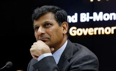 To focus on meeting 5% inflation aim by March end, says Rajan RBI Governor Raghuram Rajan at the news conference after the bi-monthly monetary policy review in Mumbai. Photo: Reuters