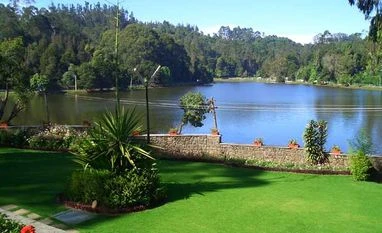 Kodaikanal: Serenity amidst Turmoil The Kodaikanal lake from the lawns of the Carlton