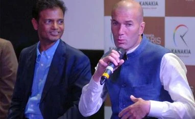 French legend Zinedine Zidane arrives in India, accorded warm reception Himanshu Kanakia, Zinedine Zidane