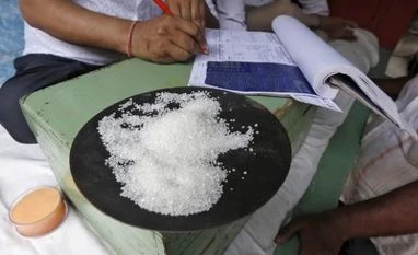 Government plans to re-introduce release order mechanism to check surging sugar prices A sample of sugar crystals are seen on the desk of a trader at a wholesale market in Kolkata