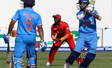 Lokesh Rahul debut ton thrash Zimbabwe by 9 wickets Indian batsman Lokesh Rahul plays a shot during the One Day International cricket match against Zimbabwe at Harare Sports Club. Photo: ICC Twitter Handle
