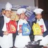 Emami group promoter Aditya Agarwal (right) at the launch of an Emami product