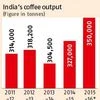 Coffee output to be hit in 2016-17