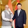 Narendra Modi meeting Xi Jinping at Tashkent in Uzbekistan Photo courtesy: All India Radio