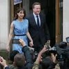 David Cameron and his wife Samantha leave