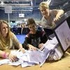 A ballot box is opened for counting at the Titanic Exhibition Centre in Belfast, Northern Ireland, as counting gets underway in the referendum on the UK membership of the European Union. Photo:AP/PTI