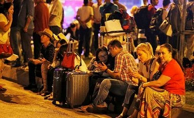 India ranked 7 among countries hit most by terror People gather outside Istanbul's Ataturk airport following its evacuation after a blast. Suspected Islamic State group extremists have hit the international terminal of the airport, killing dozens of people & wounding many others.
