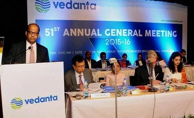 FY16 challenging for natural resources sector, says Vedanta Navin Agarwal, chairman, Vedanta Limited addresses the 51st annual general meeting of the company in Panaji.