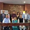 External Affairs Minister Sushma Swaraj and Skill Development &amp; Entrepreneurship Minister Rajiv Pratap Rudy while implementing the Pravasi Kaushal Vikas Yojana and sign the MoU in New Delhi.