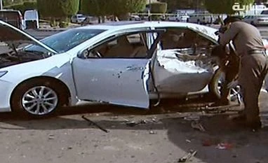 US: 'Imminent threat' against Americans in Saudi's Jeddah TV grab from footage released by Al-Ekhbariya as Saudi security forces investigate the scene of an explosion in Jeddah. AP/PTI