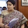 Man throws bangles at Smriti Irani in Gujarat