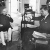 Prime Minister Jawaharlal Nehru with US President John F Kennedy at the White House in 1961