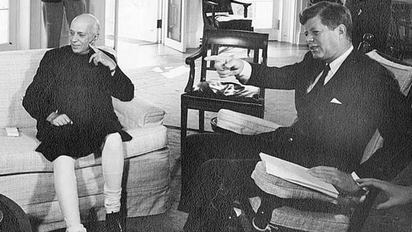 Prime Minister Jawaharlal Nehru with US President John F Kennedy at the White House in 1961 Prime Minister Jawaharlal Nehru with US President John F Kennedy at the White House in 1961