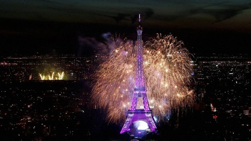 Fireworks illuminate the Eiffel Tower in Paris during Bastille Day celebrations. Bastille Day marks the July 14, 1789, storming of the Bastille prison by angry Paris crowds that helped spark the French Revolution. Fireworks illuminate the Eiffel Tower in Paris during Bastille Day celebrations. Bastille Day marks the July 14, 1789, storming of the Bastille prison by angry Paris crowds that helped spark the French Revolution.