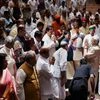 Prime Minster Narendra Modi at the BJP Parliamentary Party meeting during the monsoon session at parliament in New Delhi.