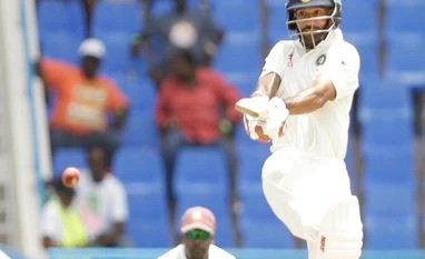 To do well, you need big heart and captain's backing: Dhawan India's Shikhar Dhawan plays a shot during day one of the first cricket Test match against West Indies at the Sir Vivian Richards Stadium in North Sound, Antigua. Photo: BCCI Twitter Handle