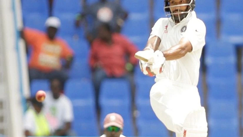 India's Shikhar Dhawan plays a shot during day one of the first cricket Test match against West Indies at the Sir Vivian Richards Stadium in North Sound, Antigua. Photo: BCCI Twitter Handle India's Shikhar Dhawan plays a shot during day one of the first cricket Test match against West Indies at the Sir Vivian Richards Stadium in North Sound, Antigua. Photo: BCCI Twitter Handle