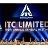 ITC Chairman Y C Deveshwar addresses shareholders in the presence of other board members during 105th Annual General Meeting of the Company