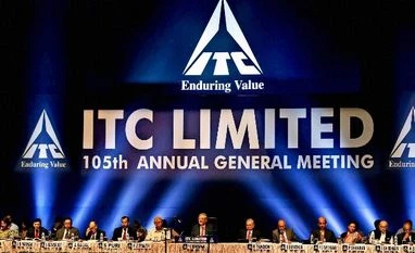 ITC Q3 net rises 5.7% to Rs 2,647 cr File Photo: ITC Chairman Y C Deveshwar addresses shareholders in the presence of other board members during 105th Annual General Meeting of the Company