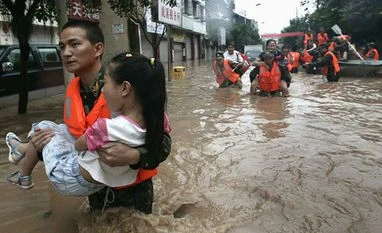 225 killed or missing in China rains; 250,000 people trapped China Floods