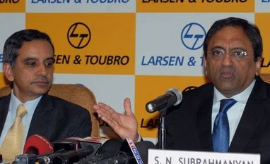 SN Subrahmanyan to replace A M Naik as CEO & MD of Larsen Toubro (From left to right) R Shankar Raman, CFO, L&T and S N Subrahmanyan, Deputy MD, L&T in Mumbai at the company's press conference to announce first quarter results (Pic: Kamlesh Pednekar)