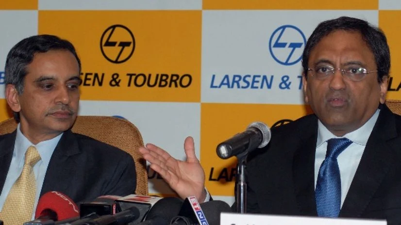 (From left to right) R Shankar Raman, CFO, L&T and S N Subrahmanyan, Deputy MD, L&T in Mumbai at the company's press conference to announce first quarter results (Pic: Kamlesh Pednekar) (From left to right) R Shankar Raman, CFO, L&T and S N Subrahmanyan, Deputy MD, L&T in Mumbai at the company's press conference to announce first quarter results (Pic: Kamlesh Pednekar)