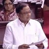 Former Finance Minister P Chidambaram speaks in the Rajya Sabha during a debate on GST Bill. Photo: ANI