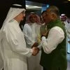 General (Retd.) V K Singh with Labour and Social Development Minister of Saudi Arabia Mufrez al Haqbani. (Photo: VK Singh's Twitter Handle)