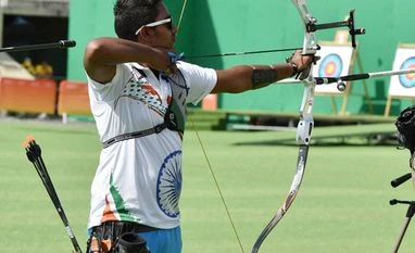 Archer Atanu Das bows out of Rio Olympics Indian archery team member Atanu Das at the practice session during the Rio Olympic 2016 in Rio. Photo: PTI
