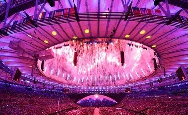 In slum near the Maracana, a sense of pride, and disappointment Fireworks explode during the opening ceremony of the 2016 Summer Olympics in Rio de Janeiro, Brazil.