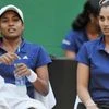 A file photo of Prarthana and Sania Mirza