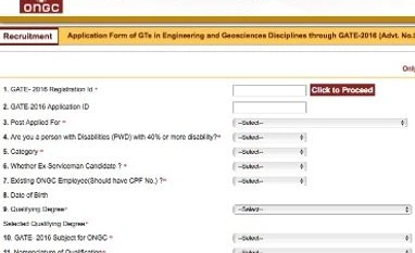 ONGC on recruitment drive for 417 posts; invites GTs at E-1 level in Engineering & Geo-Sciences ONGC