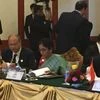Commerce Minister Nirmala Sitharaman at the RCEP meet in Laos